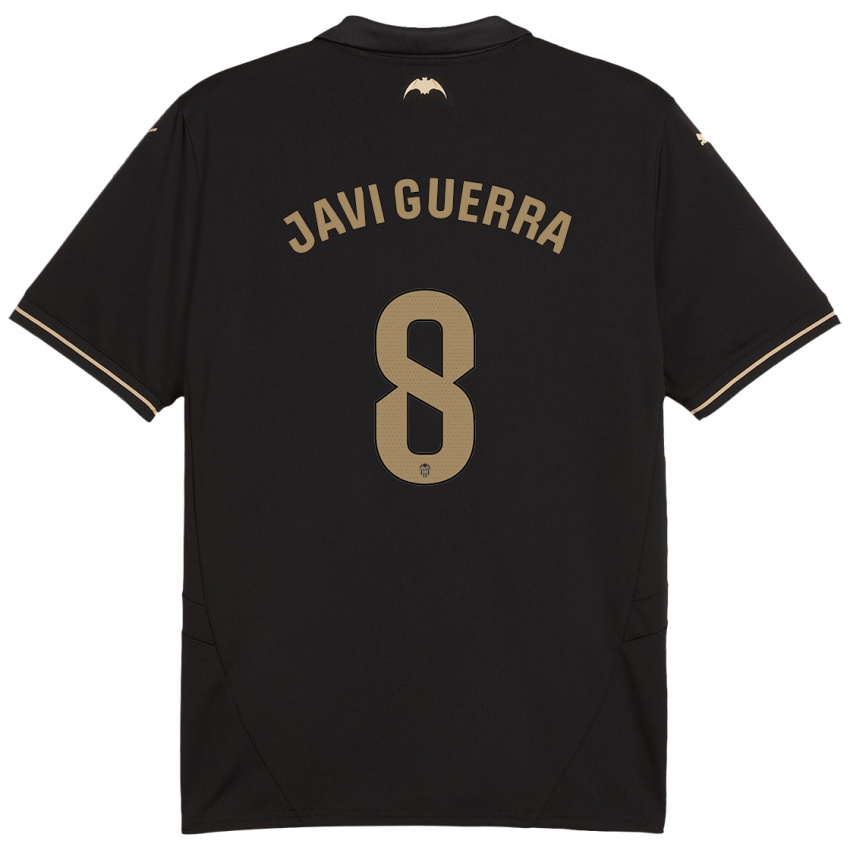 Kinder Javi Guerra #8 Schwarz Auswärtstrikot Trikot 2024/25 T-Shirt Österreich