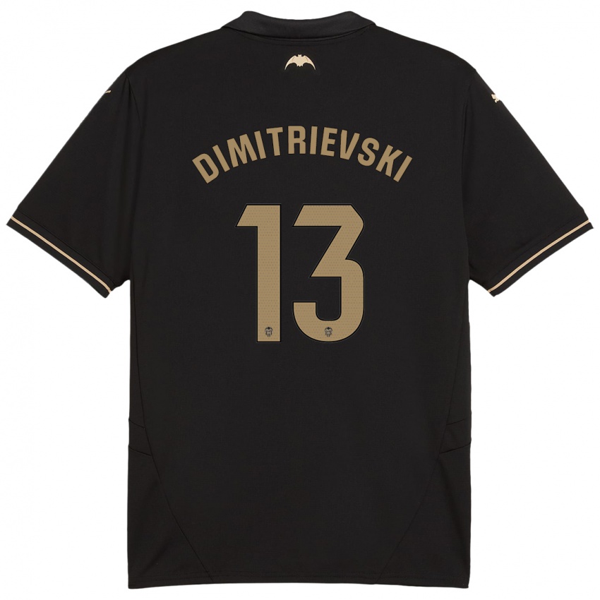 Kinder Stole Dimitrievski #13 Schwarz Auswärtstrikot Trikot 2024/25 T-Shirt Österreich