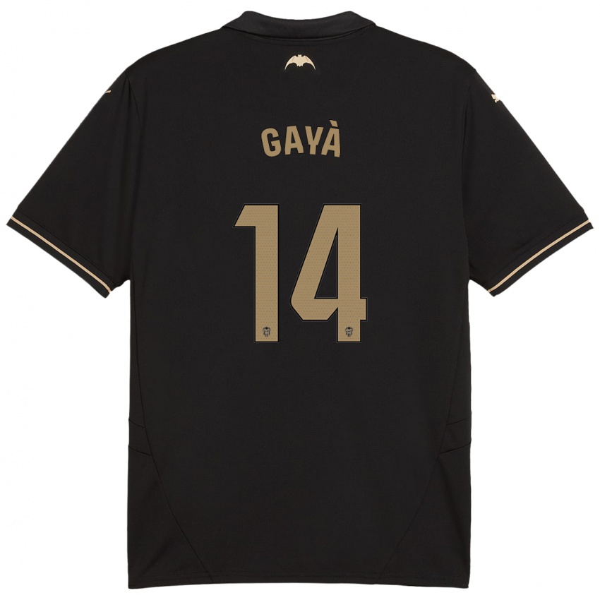 Kinder Jose Gaya #14 Schwarz Auswärtstrikot Trikot 2024/25 T-Shirt Österreich