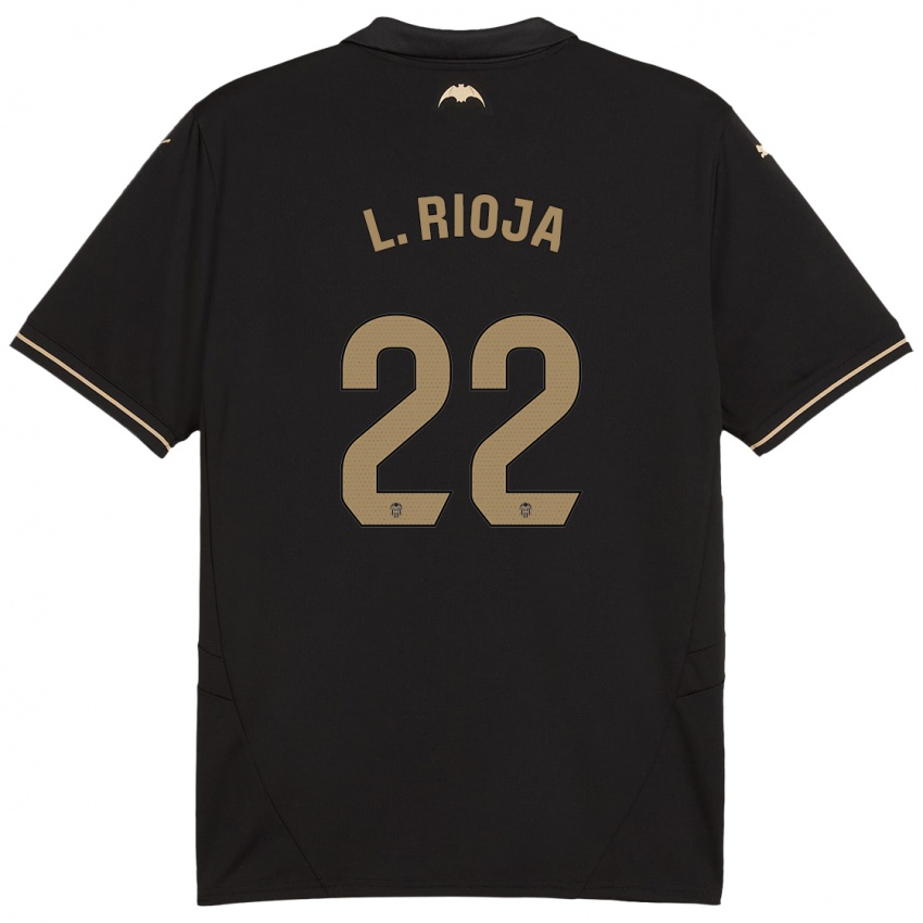 Kinder Luis Rioja #22 Schwarz Auswärtstrikot Trikot 2024/25 T-Shirt Österreich