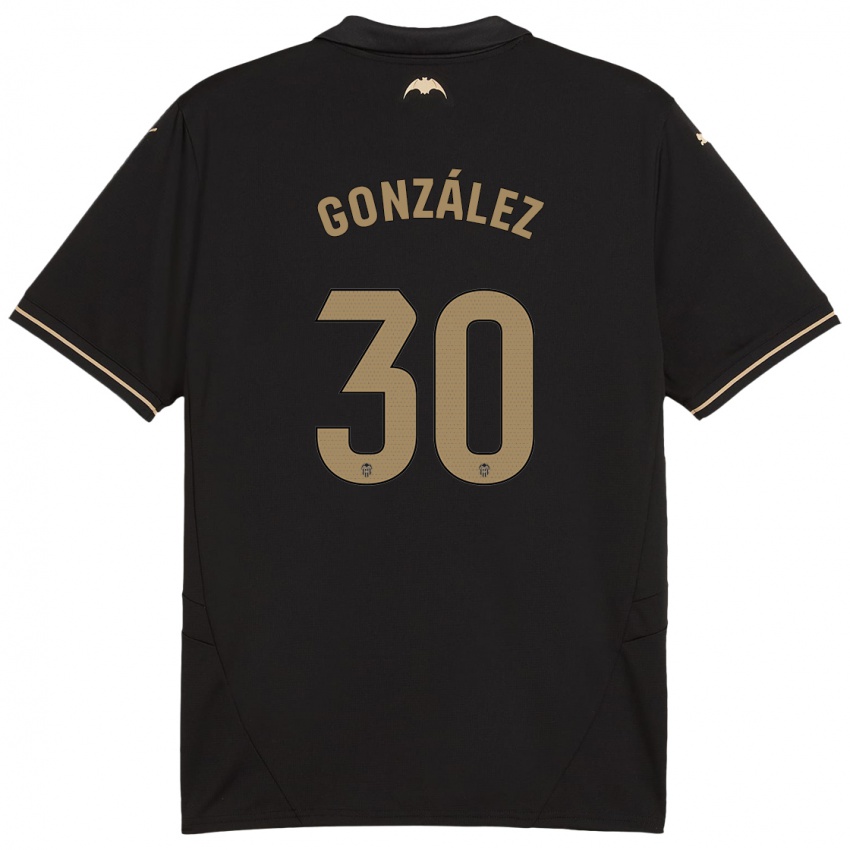 Kinder Hugo González #30 Schwarz Auswärtstrikot Trikot 2024/25 T-Shirt Österreich