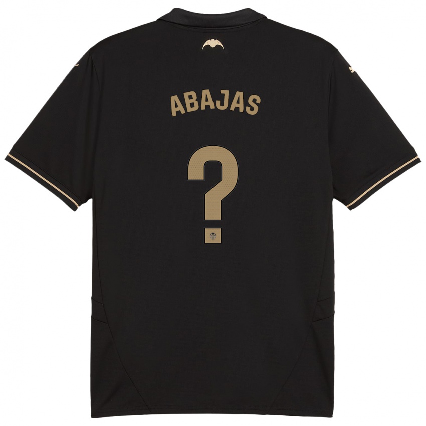 Kinder Rodrigo Abajas #0 Schwarz Auswärtstrikot Trikot 2024/25 T-Shirt Österreich