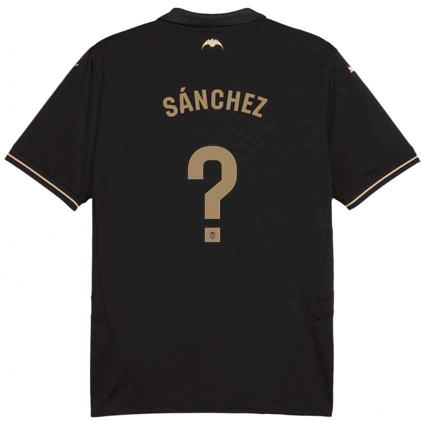 Kinder Dani Sánchez #0 Schwarz Auswärtstrikot Trikot 2024/25 T-Shirt Österreich