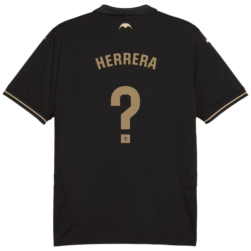 Kinder Iker Herrera #0 Schwarz Auswärtstrikot Trikot 2024/25 T-Shirt Österreich