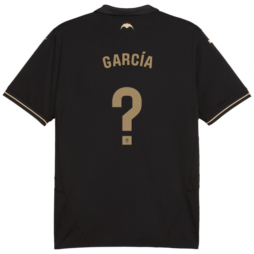 Kinder Víctor García #0 Schwarz Auswärtstrikot Trikot 2024/25 T-Shirt Österreich