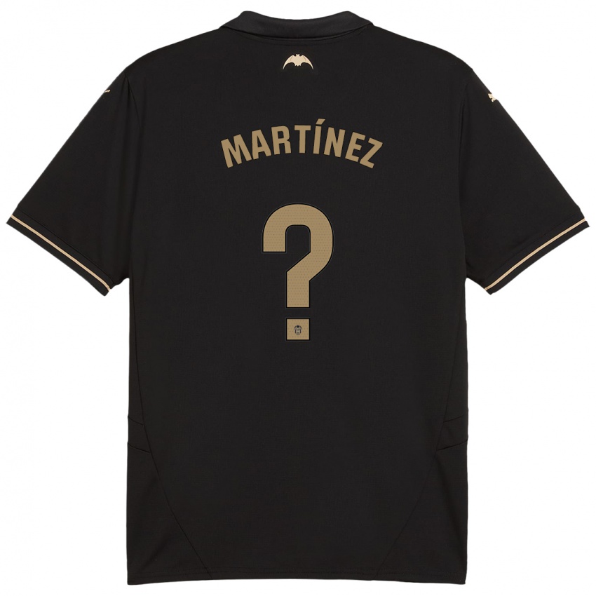 Kinder David Martínez #0 Schwarz Auswärtstrikot Trikot 2024/25 T-Shirt Österreich