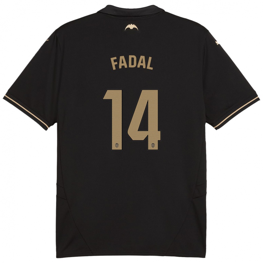 Kinder Ali Fadal #14 Schwarz Auswärtstrikot Trikot 2024/25 T-Shirt Österreich