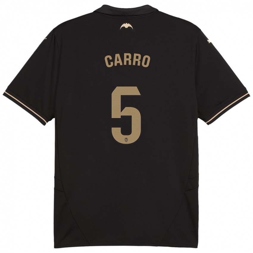 Kinder Marta Carro #5 Schwarz Auswärtstrikot Trikot 2024/25 T-Shirt Österreich