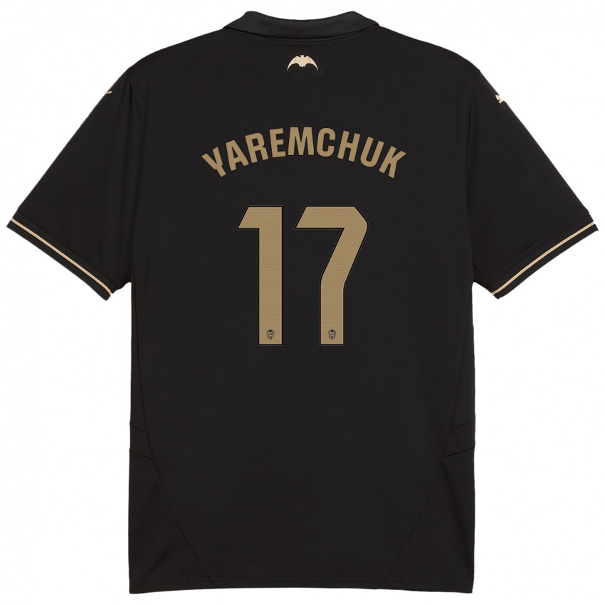 Kinder Roman Yaremchuk #17 Schwarz Auswärtstrikot Trikot 2024/25 T-Shirt Österreich