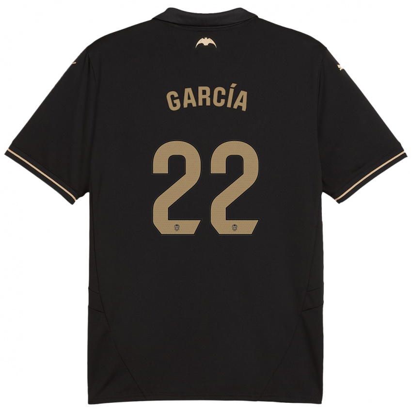 Kinder Azael García #22 Schwarz Auswärtstrikot Trikot 2024/25 T-Shirt Österreich