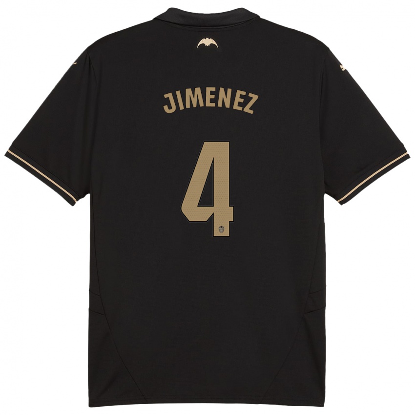 Kinder Maria Jimenez #4 Schwarz Auswärtstrikot Trikot 2024/25 T-Shirt Österreich