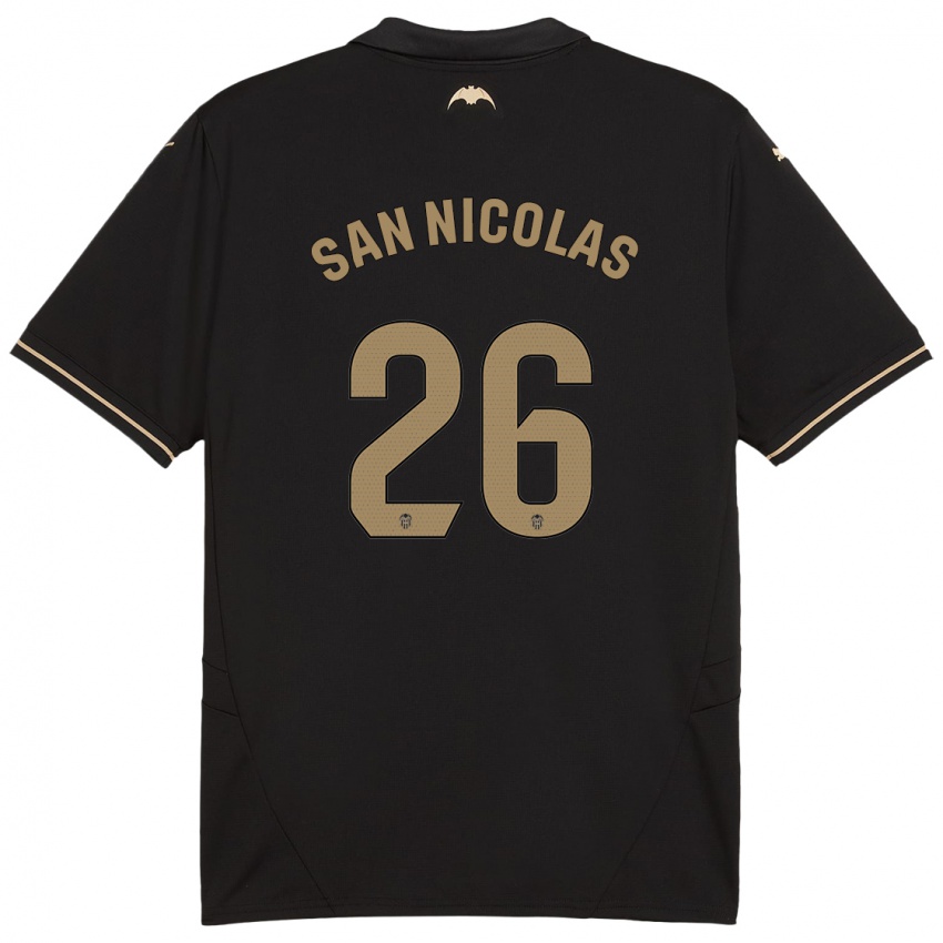 Kinder Olga San Nicolas #26 Schwarz Auswärtstrikot Trikot 2024/25 T-Shirt Österreich