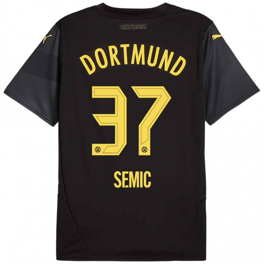 Kinder Lion Semic #37 Schwarz Gelb Auswärtstrikot Trikot 2024/25 T-Shirt Österreich