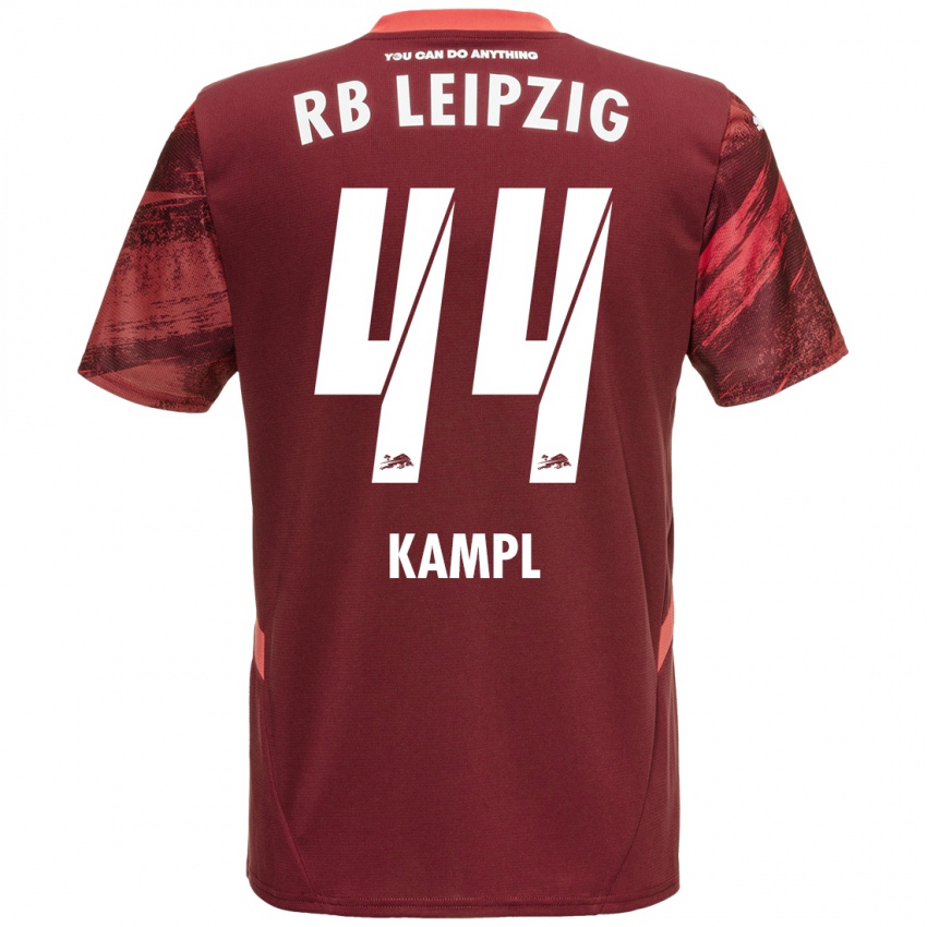 Kinder Kevin Kampl #44 Burgunderrot Auswärtstrikot Trikot 2024/25 T-Shirt Österreich