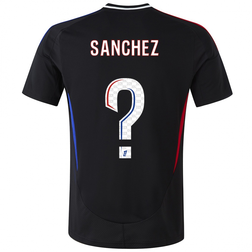 Kinder Florent Sanchez #0 Schwarz Auswärtstrikot Trikot 2024/25 T-Shirt Österreich