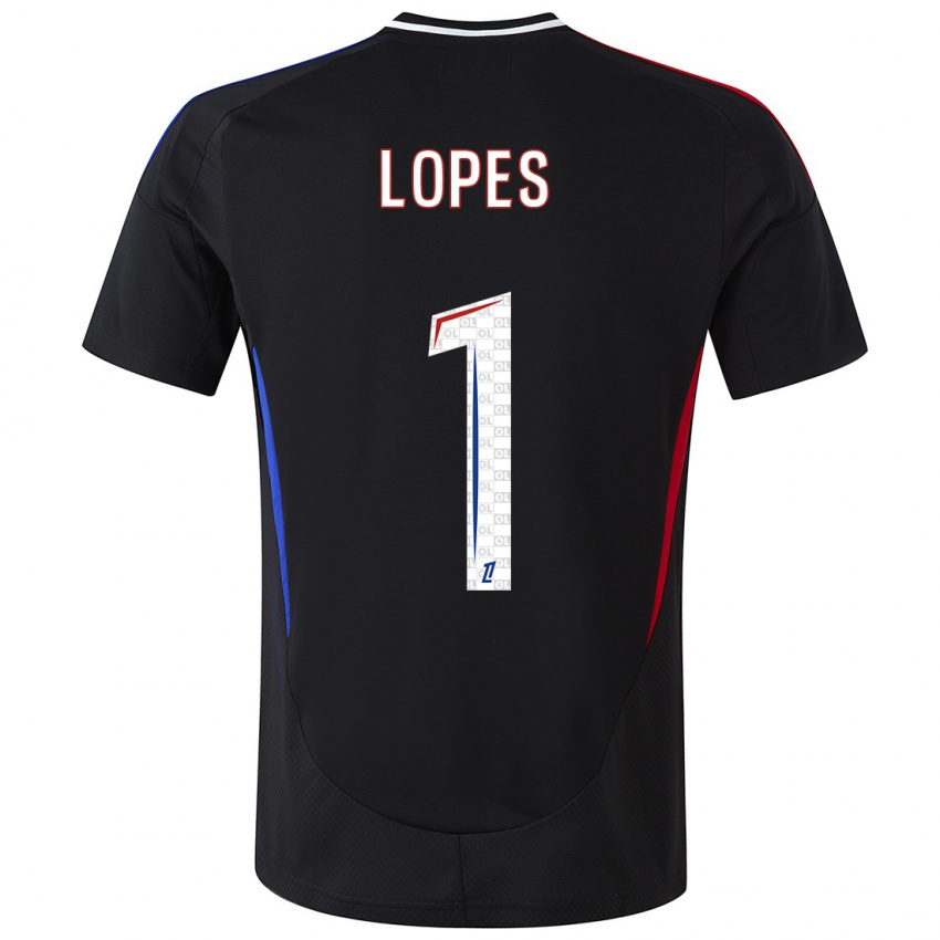 Kinder Anthony Lopes #1 Schwarz Auswärtstrikot Trikot 2024/25 T-Shirt Österreich