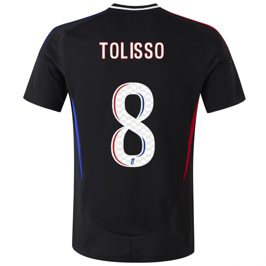 Kinder Corentin Tolisso #8 Schwarz Auswärtstrikot Trikot 2024/25 T-Shirt Österreich