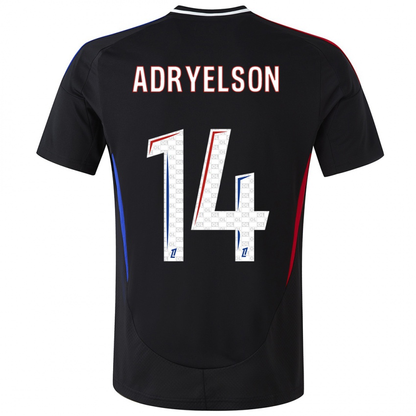 Kinder Adryelson #14 Schwarz Auswärtstrikot Trikot 2024/25 T-Shirt Österreich