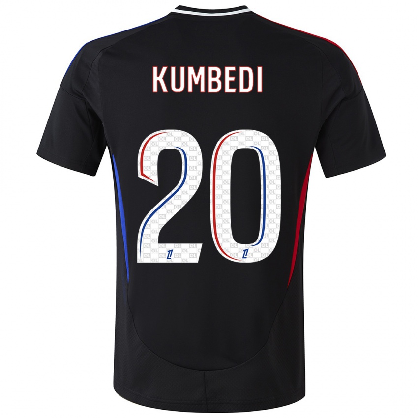 Kinder Saël Kumbedi #20 Schwarz Auswärtstrikot Trikot 2024/25 T-Shirt Österreich