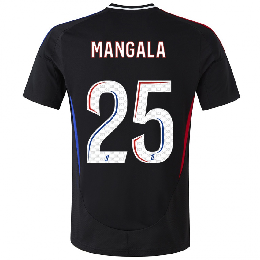 Kinder Orel Mangala #25 Schwarz Auswärtstrikot Trikot 2024/25 T-Shirt Österreich