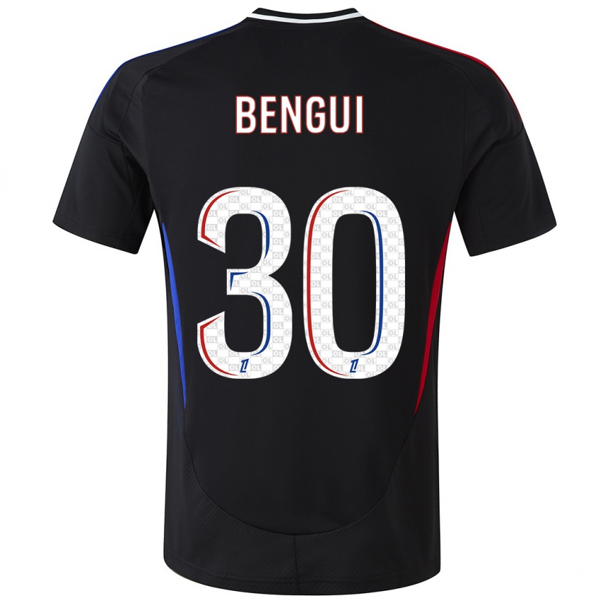 Kinder Justin Bengui Joao #30 Schwarz Auswärtstrikot Trikot 2024/25 T-Shirt Österreich