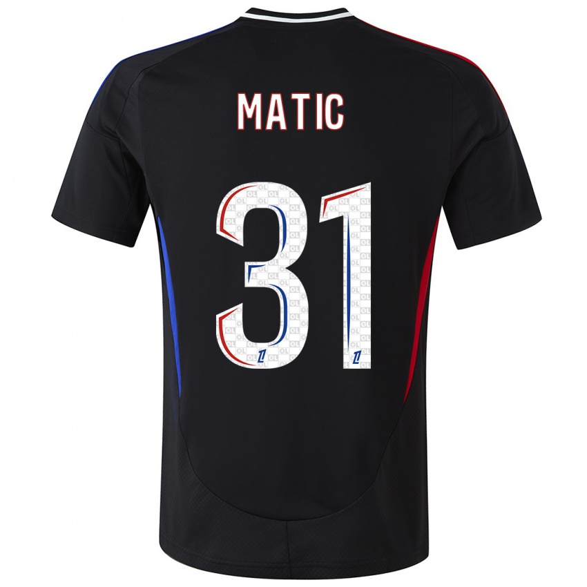 Kinder Nemanja Matic #31 Schwarz Auswärtstrikot Trikot 2024/25 T-Shirt Österreich