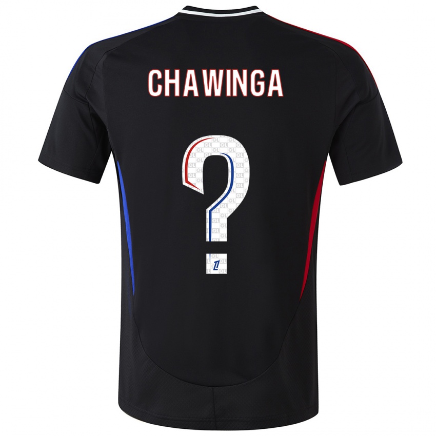 Kinder Tabitha Chawinga #0 Schwarz Auswärtstrikot Trikot 2024/25 T-Shirt Österreich