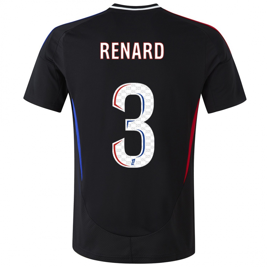 Kinder Wendie Renard #3 Schwarz Auswärtstrikot Trikot 2024/25 T-Shirt Österreich