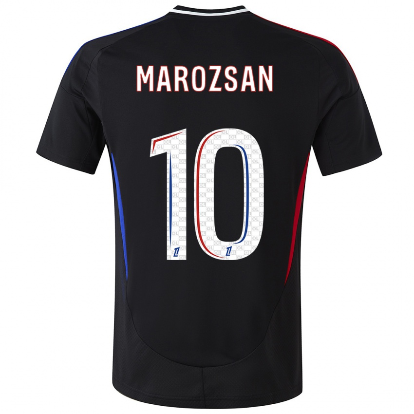 Kinder Dzsenifer Marozsan #10 Schwarz Auswärtstrikot Trikot 2024/25 T-Shirt Österreich