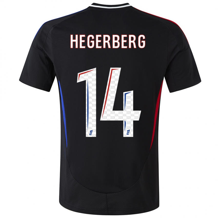 Kinder Ada Hegerberg #14 Schwarz Auswärtstrikot Trikot 2024/25 T-Shirt Österreich