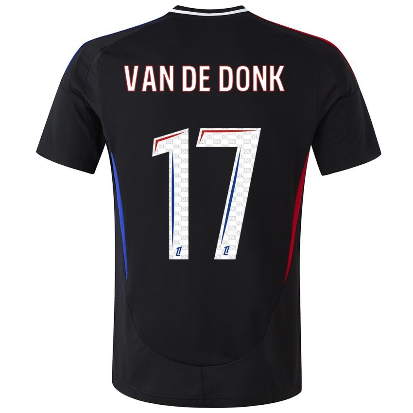 Kinder Danielle Van De Donk #17 Schwarz Auswärtstrikot Trikot 2024/25 T-Shirt Österreich