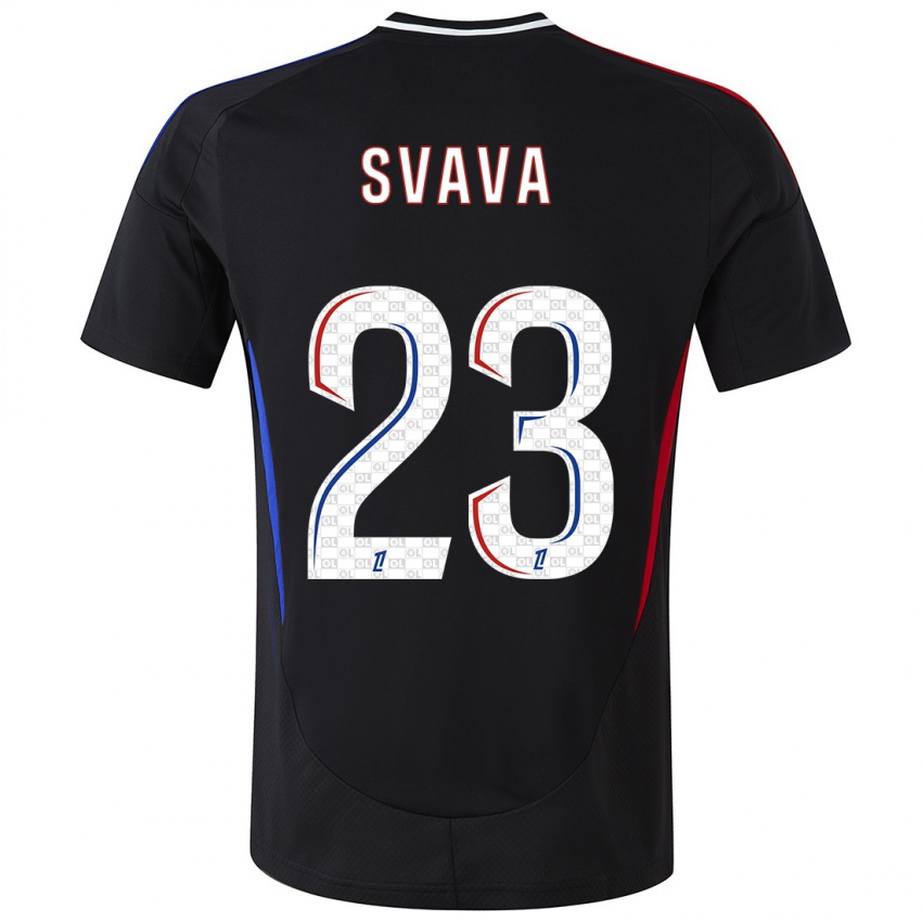 Kinder Sofie Svava #23 Schwarz Auswärtstrikot Trikot 2024/25 T-Shirt Österreich