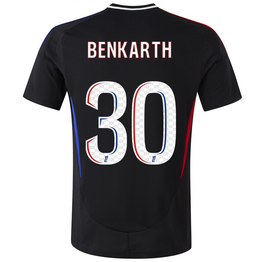 Kinder Laura Benkarth #30 Schwarz Auswärtstrikot Trikot 2024/25 T-Shirt Österreich