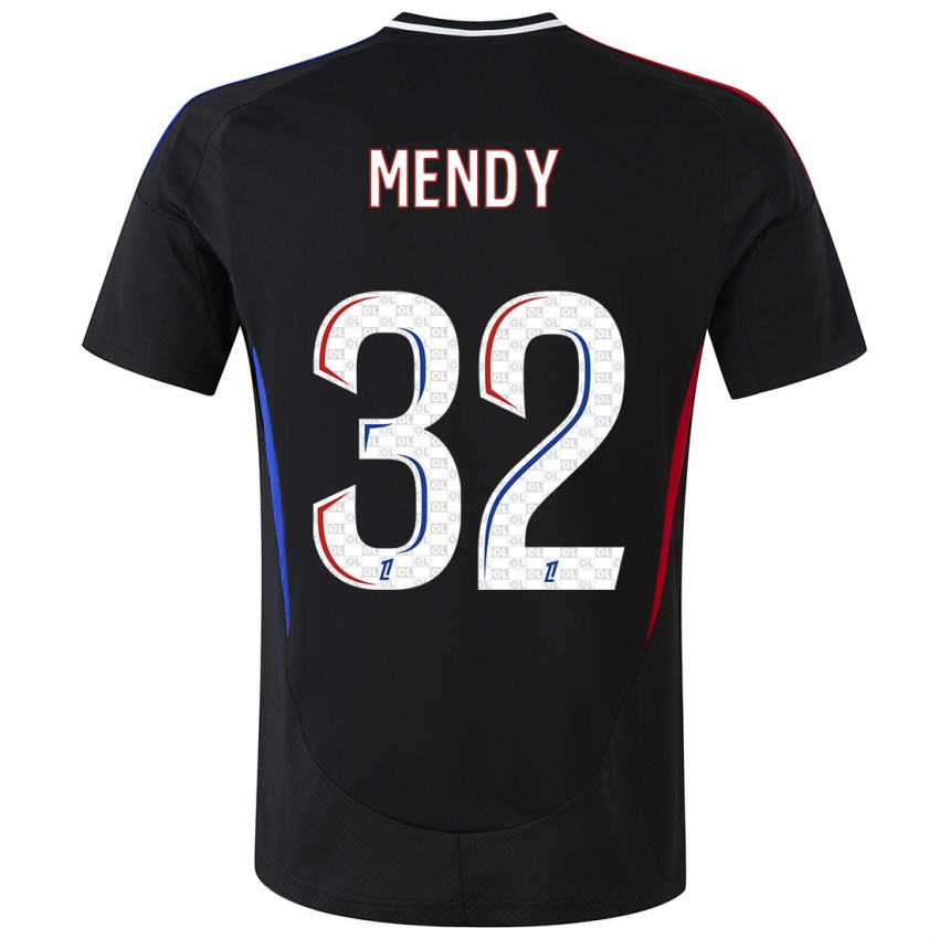 Kinder Maeline Mendy #32 Schwarz Auswärtstrikot Trikot 2024/25 T-Shirt Österreich