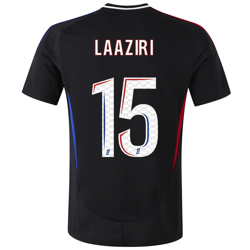 Kinder Achraf Laaziri #15 Schwarz Auswärtstrikot Trikot 2024/25 T-Shirt Österreich