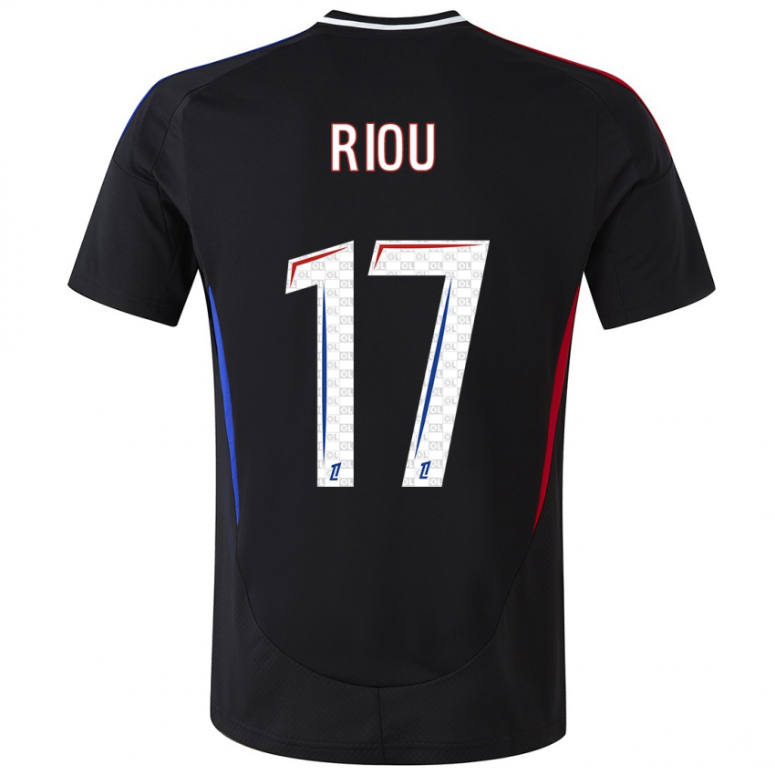 Kinder Remy Riou #17 Schwarz Auswärtstrikot Trikot 2024/25 T-Shirt Österreich