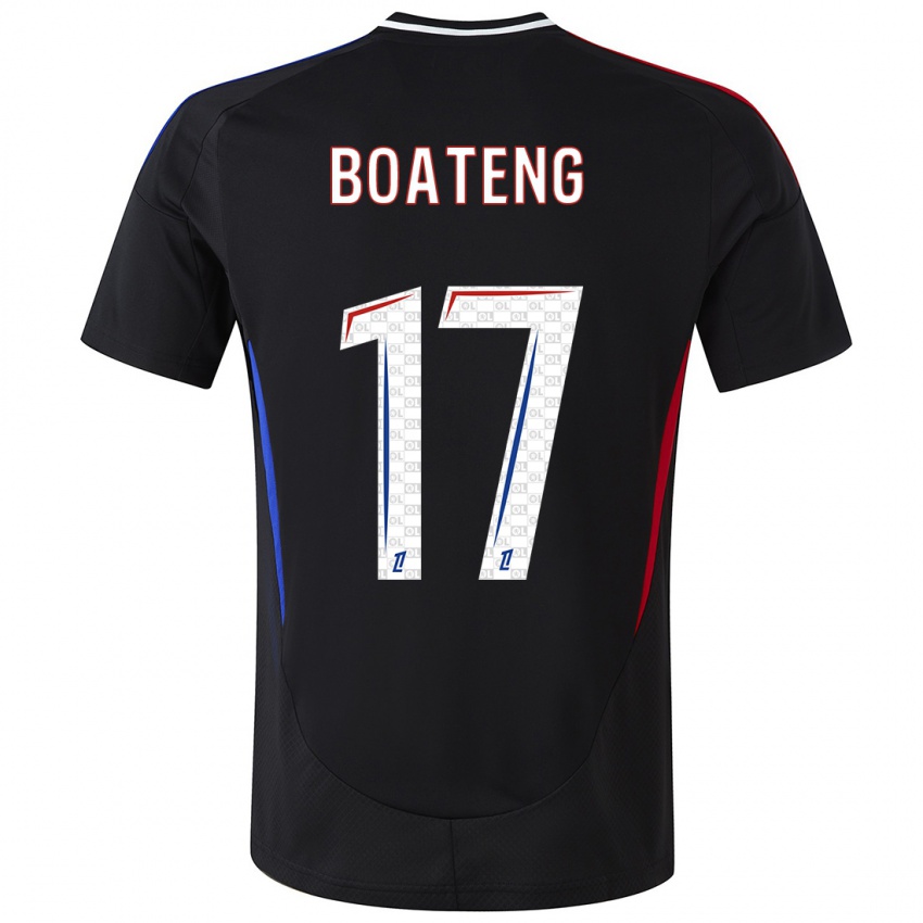 Kinder Jerome Boateng #17 Schwarz Auswärtstrikot Trikot 2024/25 T-Shirt Österreich