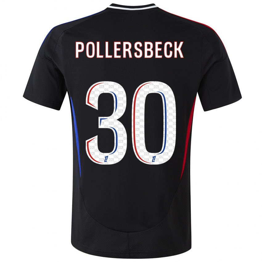 Kinder Julian Pollersbeck #30 Schwarz Auswärtstrikot Trikot 2024/25 T-Shirt Österreich