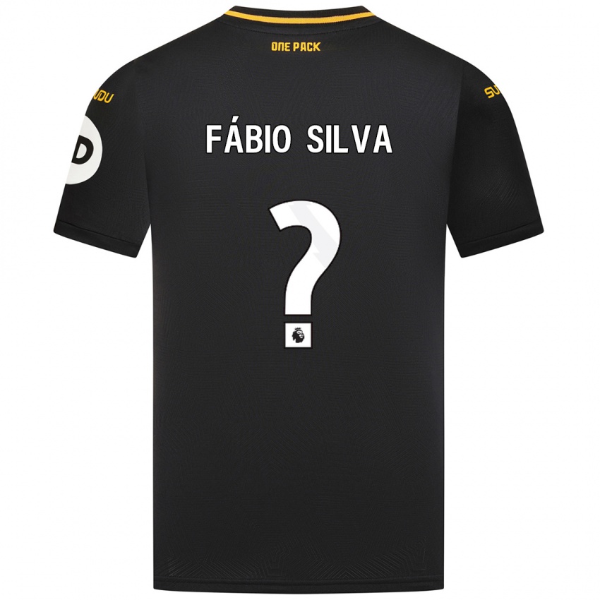 Kinder Fabio Silva #0 Schwarz Auswärtstrikot Trikot 2024/25 T-Shirt Österreich