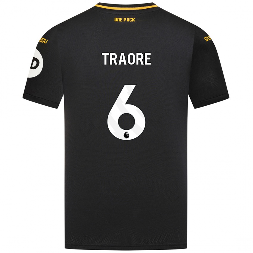 Kinder Boubacar Traoré #6 Schwarz Auswärtstrikot Trikot 2024/25 T-Shirt Österreich