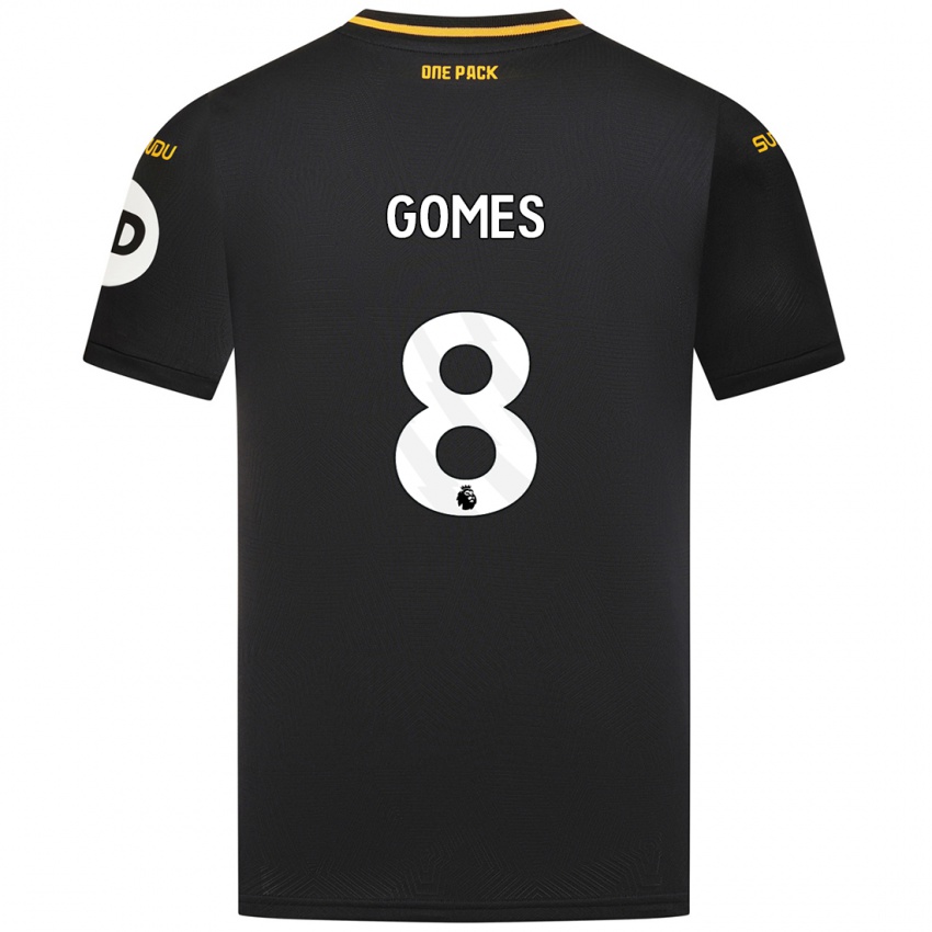 Kinder Joao Gomes #8 Schwarz Auswärtstrikot Trikot 2024/25 T-Shirt Österreich