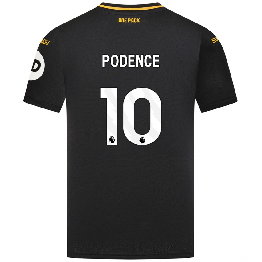 Kinder Daniel Podence #10 Schwarz Auswärtstrikot Trikot 2024/25 T-Shirt Österreich