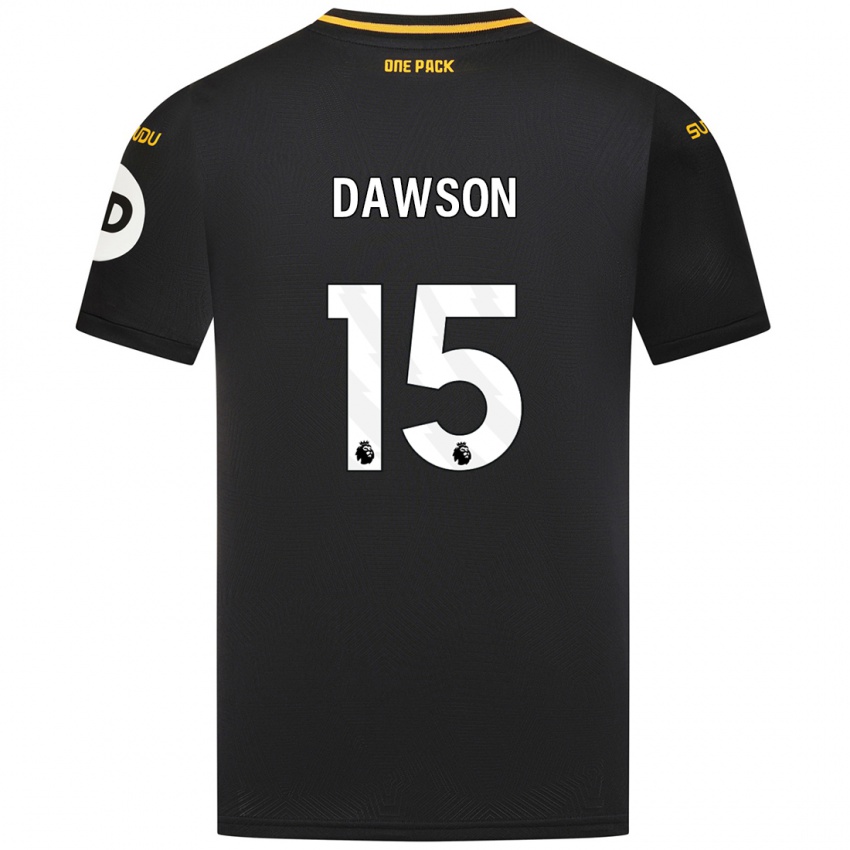 Kinder Craig Dawson #15 Schwarz Auswärtstrikot Trikot 2024/25 T-Shirt Österreich