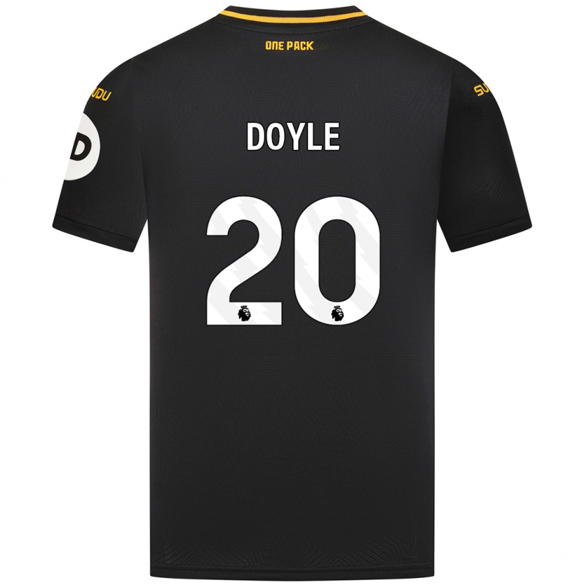 Kinder Tommy Doyle #20 Schwarz Auswärtstrikot Trikot 2024/25 T-Shirt Österreich