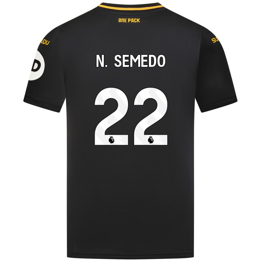 Kinder Nelson Semedo #22 Schwarz Auswärtstrikot Trikot 2024/25 T-Shirt Österreich