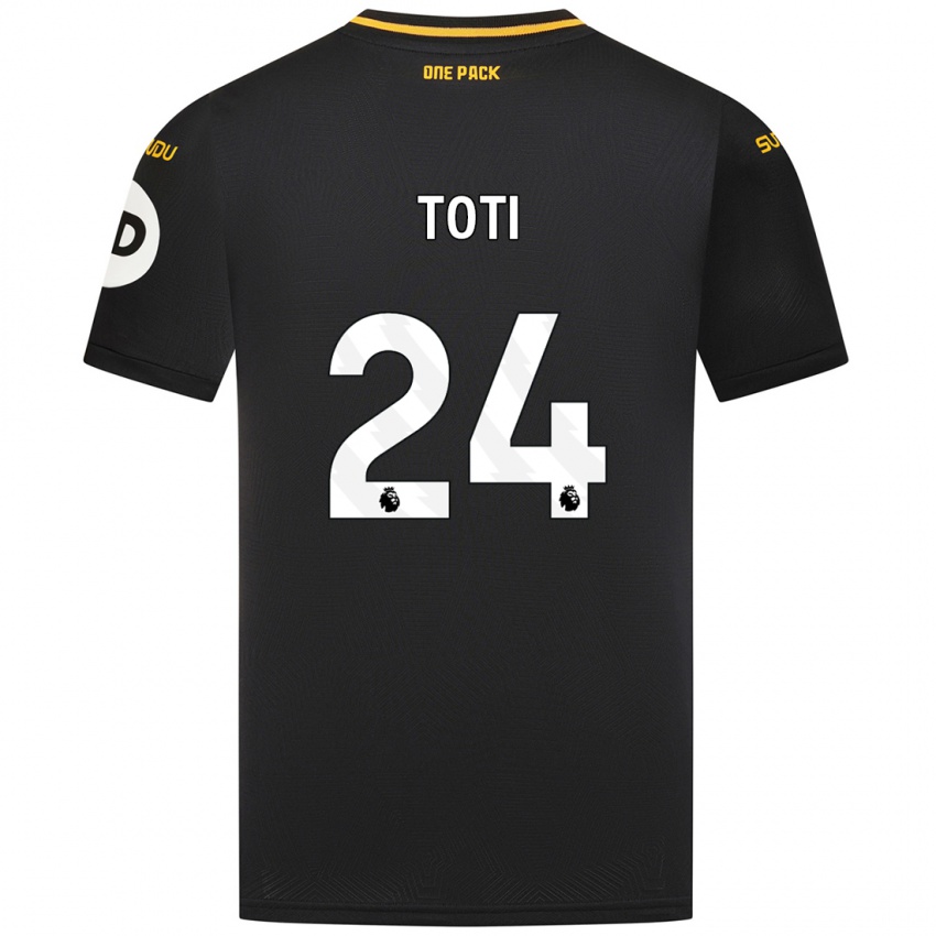 Kinder Toti #24 Schwarz Auswärtstrikot Trikot 2024/25 T-Shirt Österreich