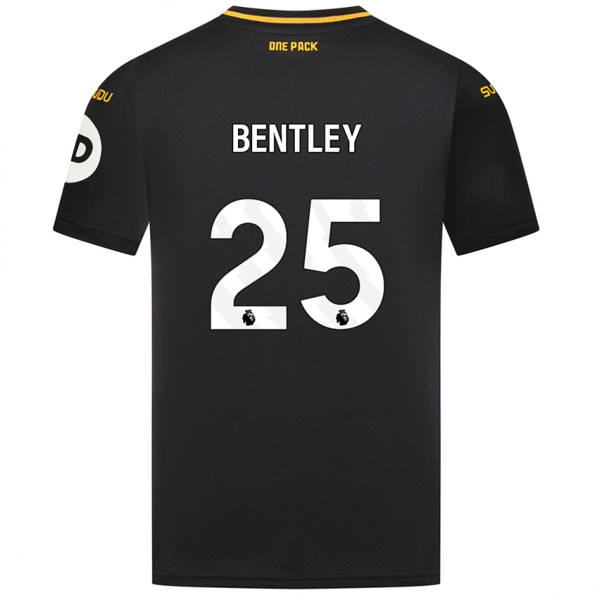 Kinder Daniel Bentley #25 Schwarz Auswärtstrikot Trikot 2024/25 T-Shirt Österreich