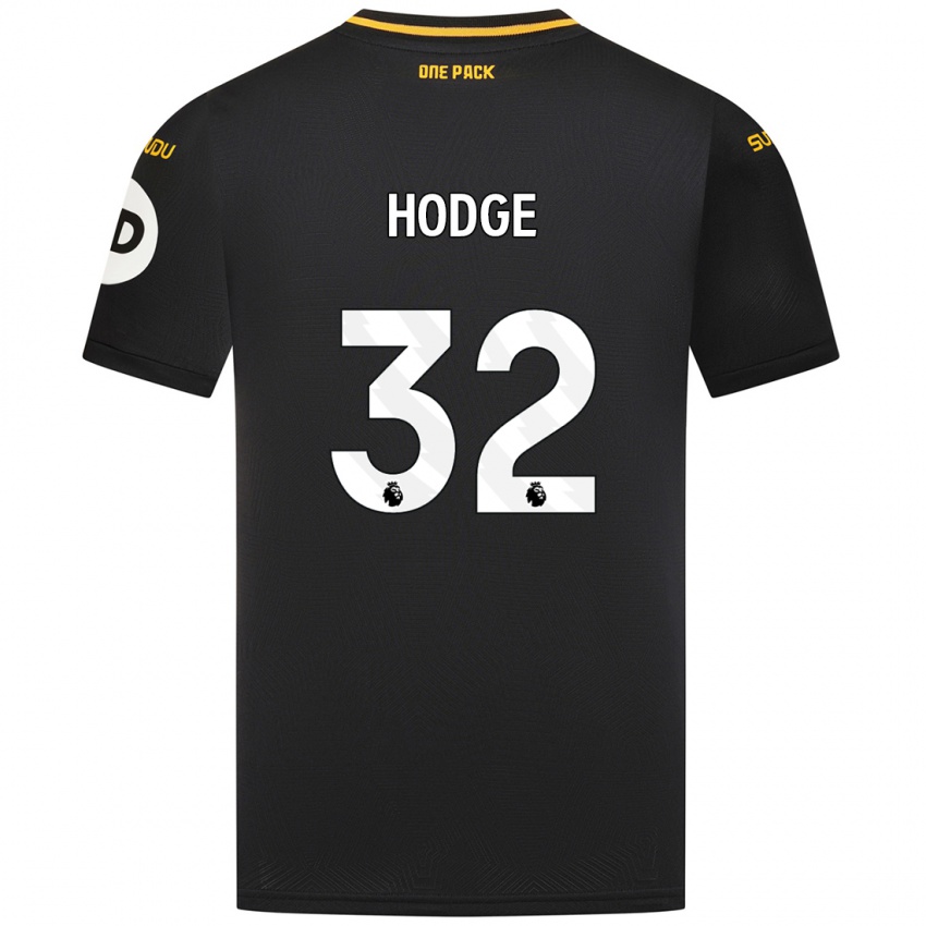 Kinder Joe Hodge #32 Schwarz Auswärtstrikot Trikot 2024/25 T-Shirt Österreich