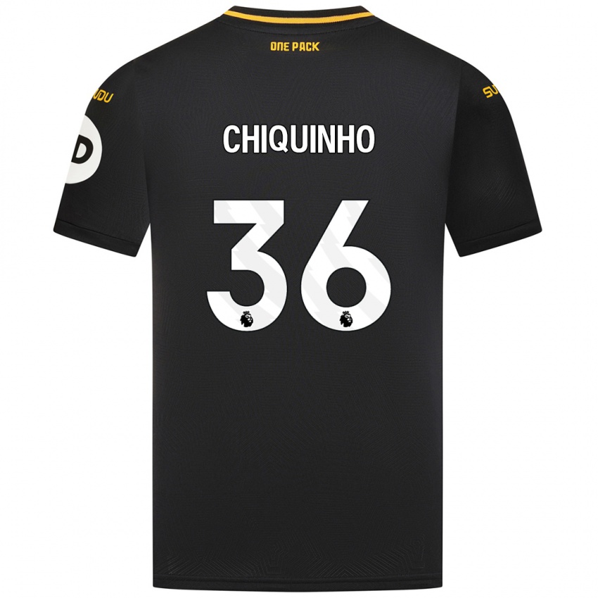 Kinder Chiquinho #36 Schwarz Auswärtstrikot Trikot 2024/25 T-Shirt Österreich