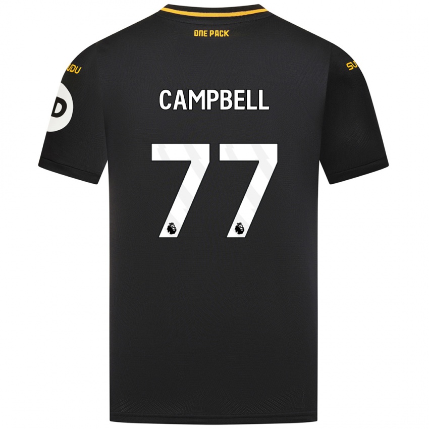 Kinder Chem Campbell #77 Schwarz Auswärtstrikot Trikot 2024/25 T-Shirt Österreich